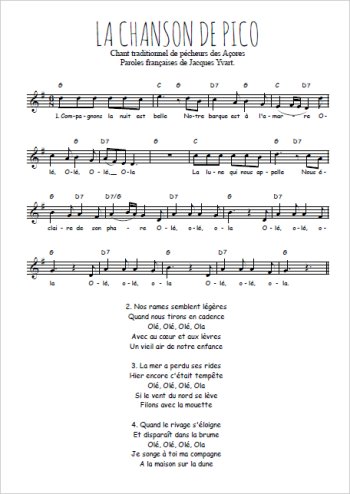 La chanson de Pico